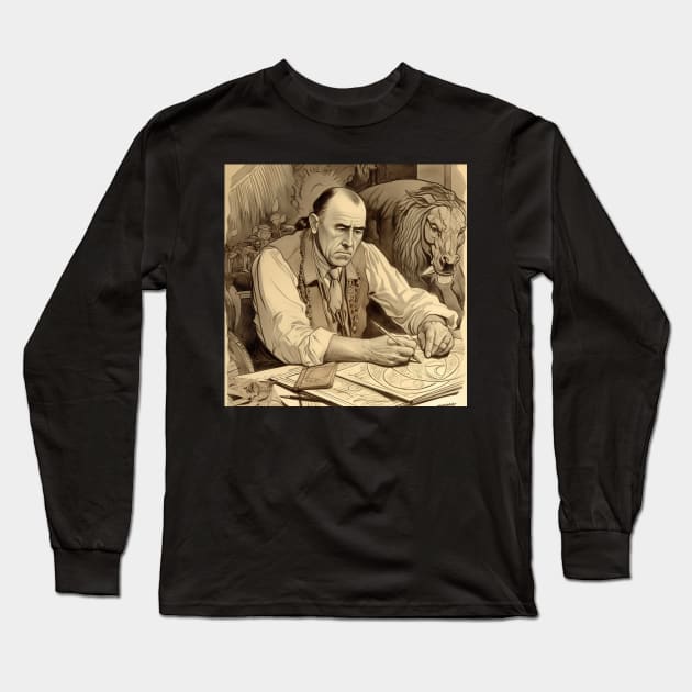 Edgar Rice Burroughs Long Sleeve T-Shirt by ComicsFactory